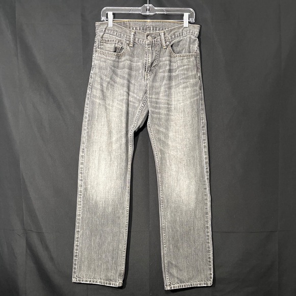 Levis 514 Straight Fit Grey Denim Jeans Mens 31x32 00514-0312 - Picture 2 of 10